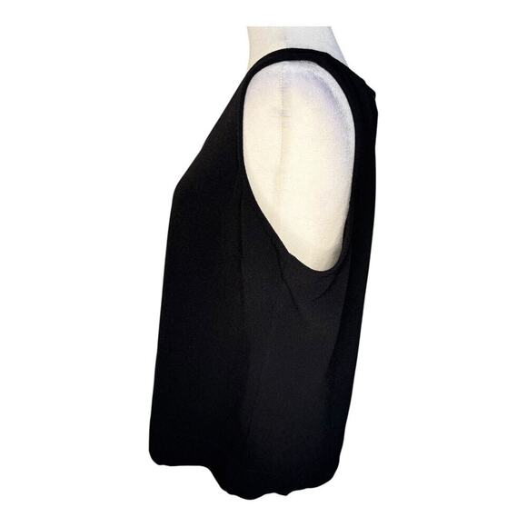 NEW Philosophy Women's‎ Black Sleeveless V-Neck Tank Top Size Large Casual NWT - Picture 2 of 8